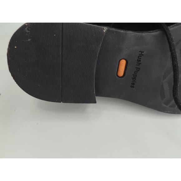 Black Suede Ankle Boots with Faux Fur Trim, Lace-Up Closure - Picture 12 of 15